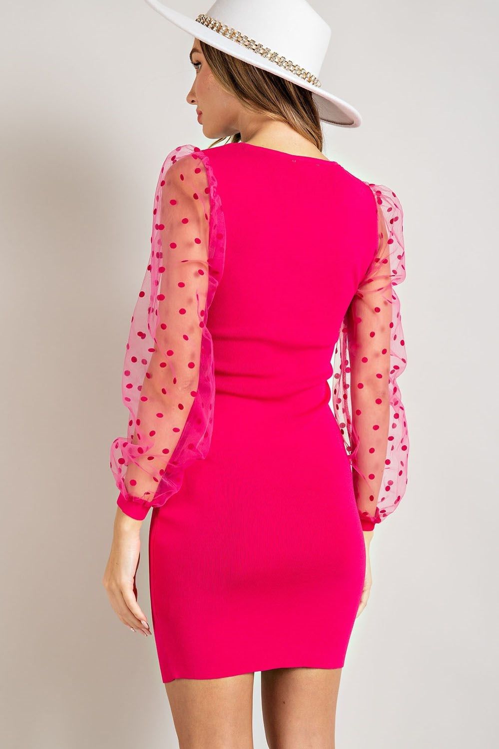 The Camilla Polka Dot Sleeve Dress