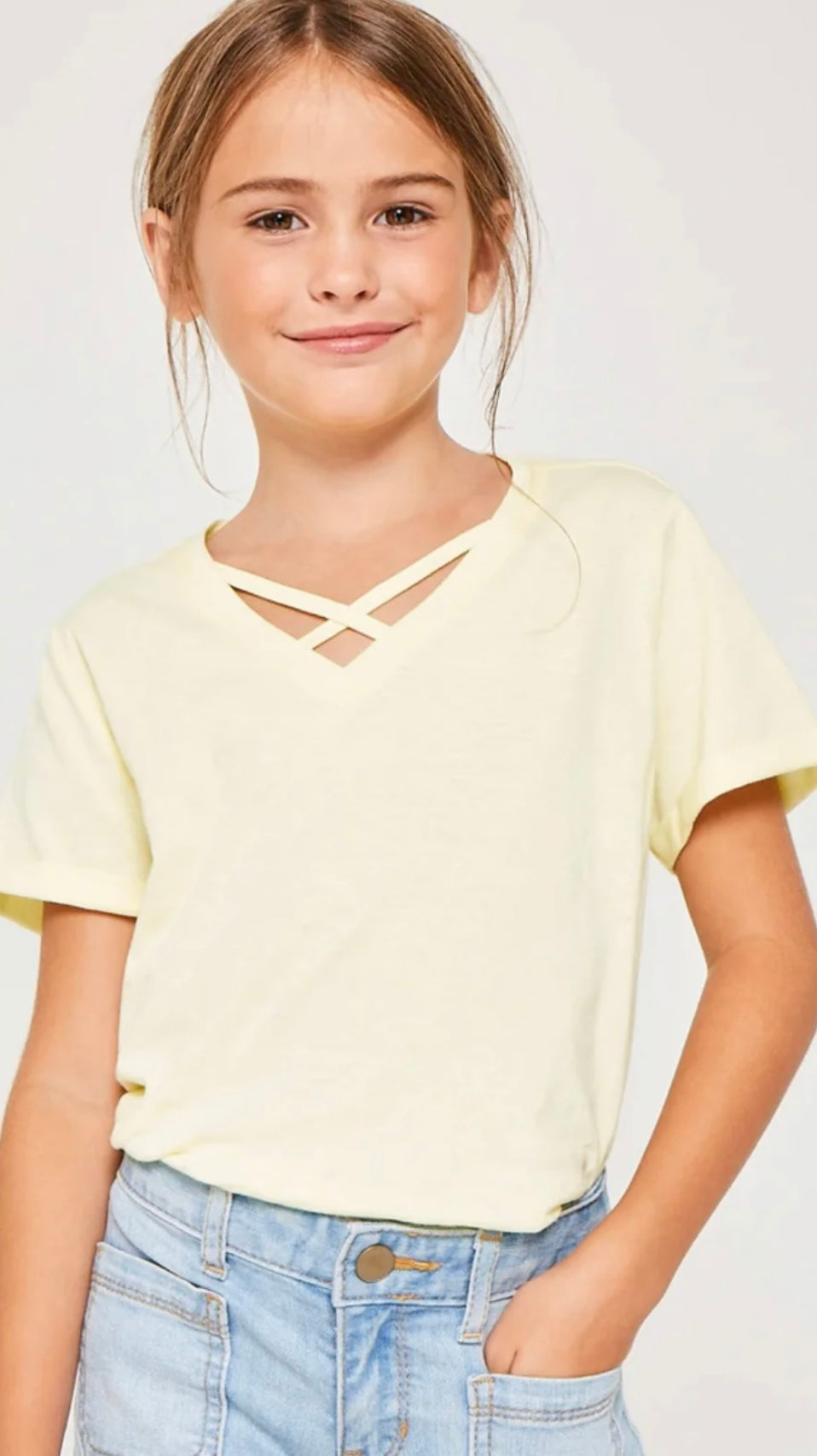 The Lily Cris Cross Tee-Little Sister