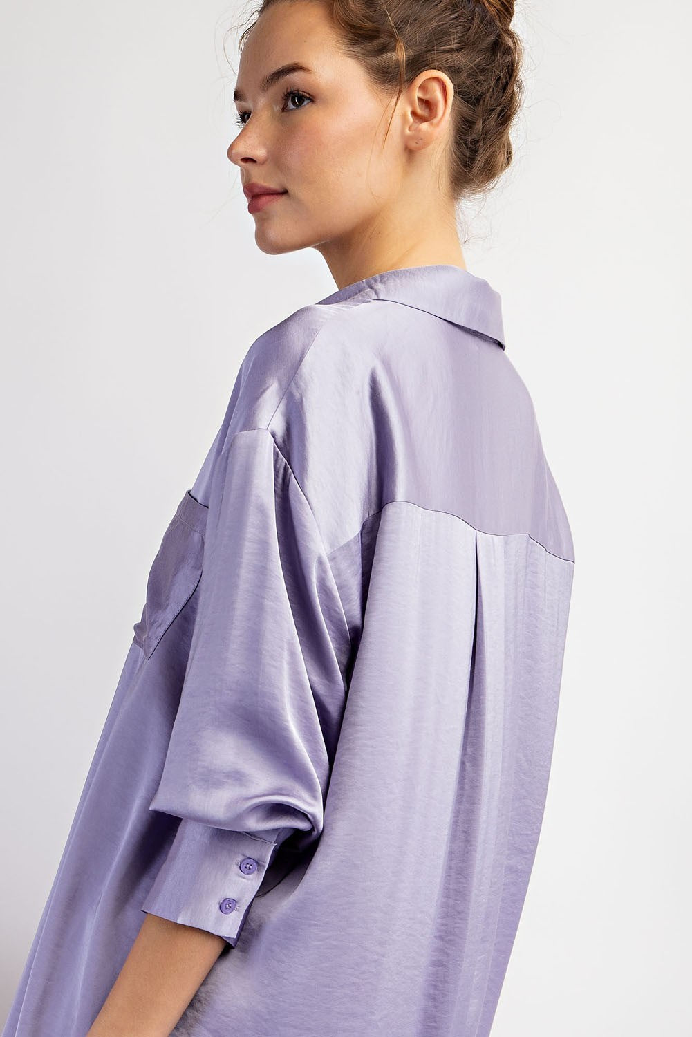 The Amethyst Satin Dress