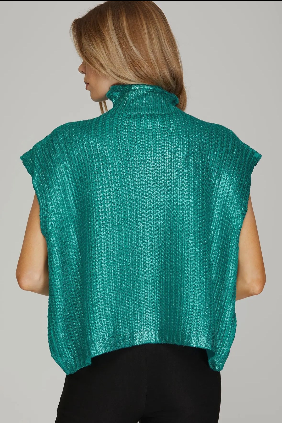 The Drew Metallic Sweater