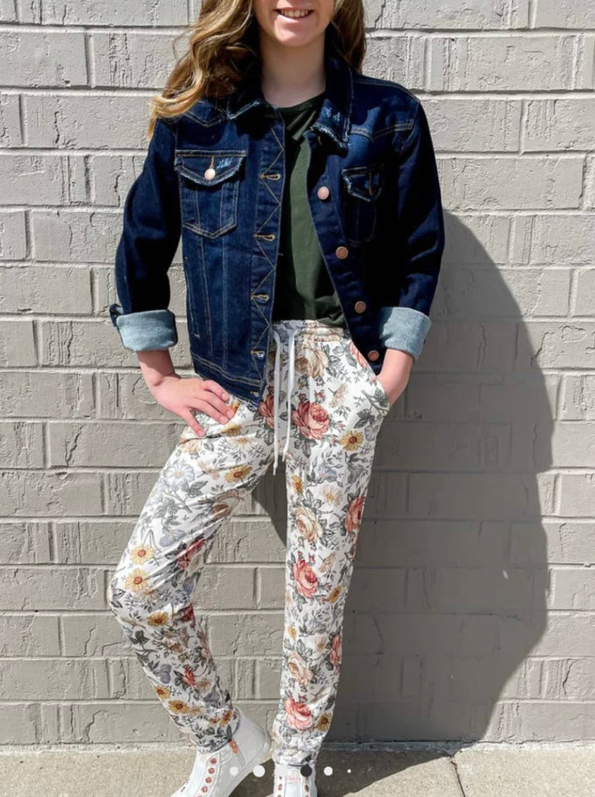 The June Floral Jogger-Little Sister