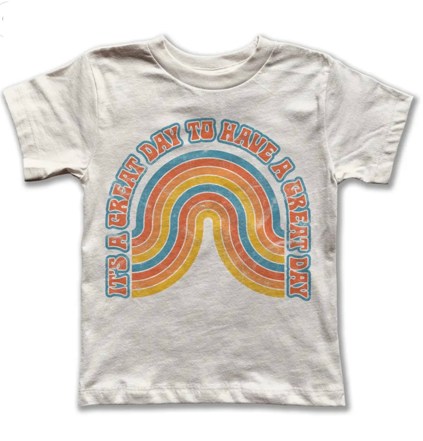 The Abby Graphic Tee- tween white rainbow graphic tee- Silent Sisters
