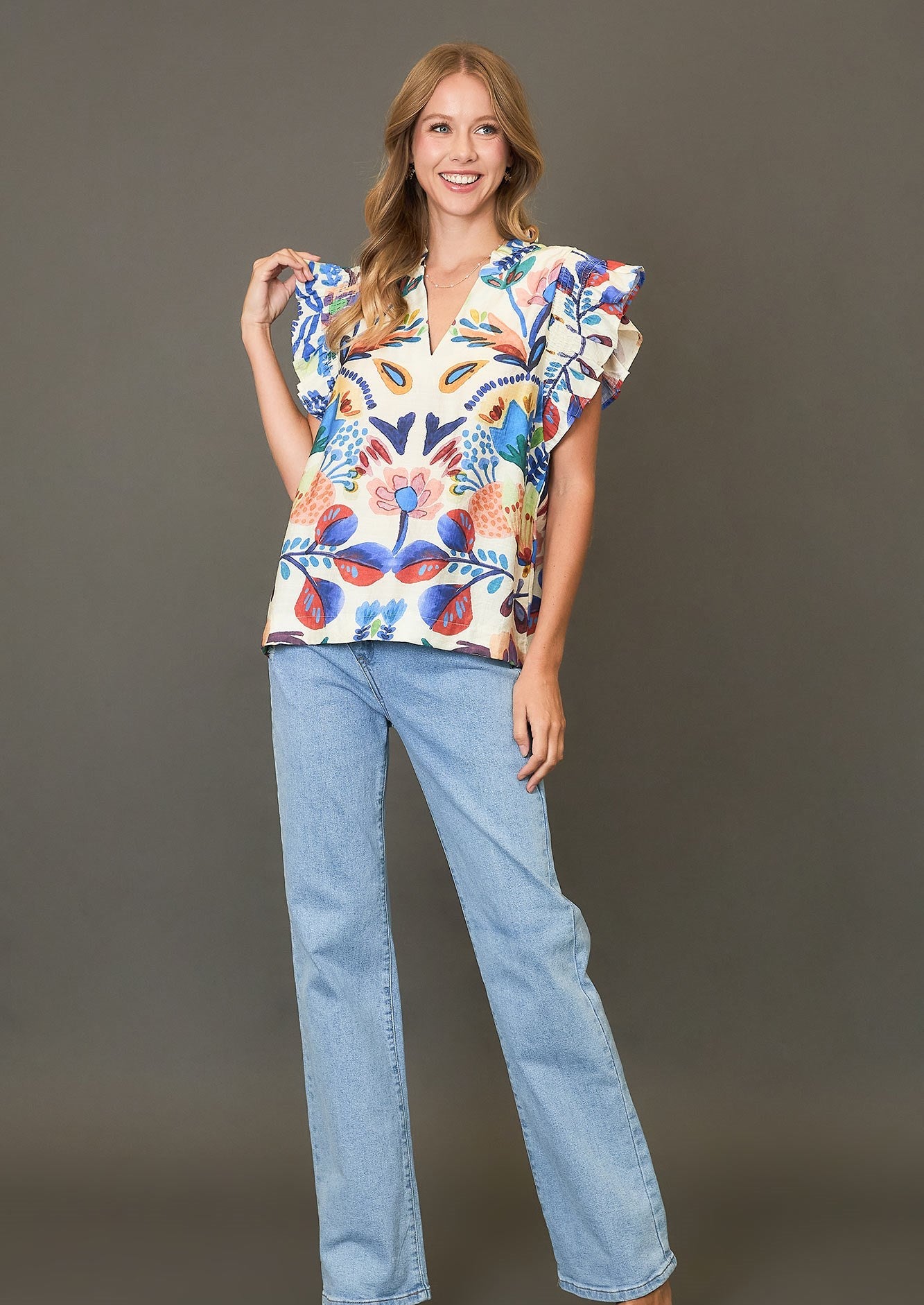 The April Watercolor Top