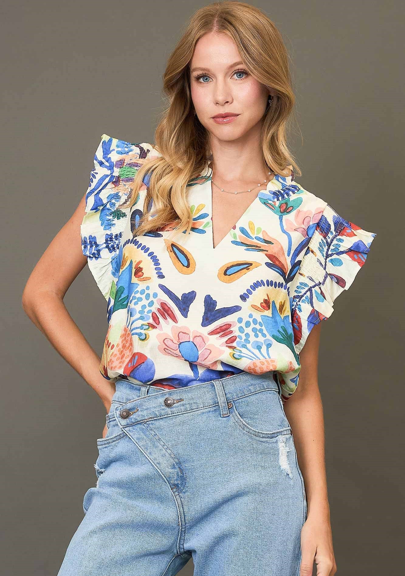 The April Watercolor Top