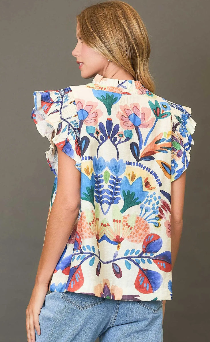 The April Watercolor Top