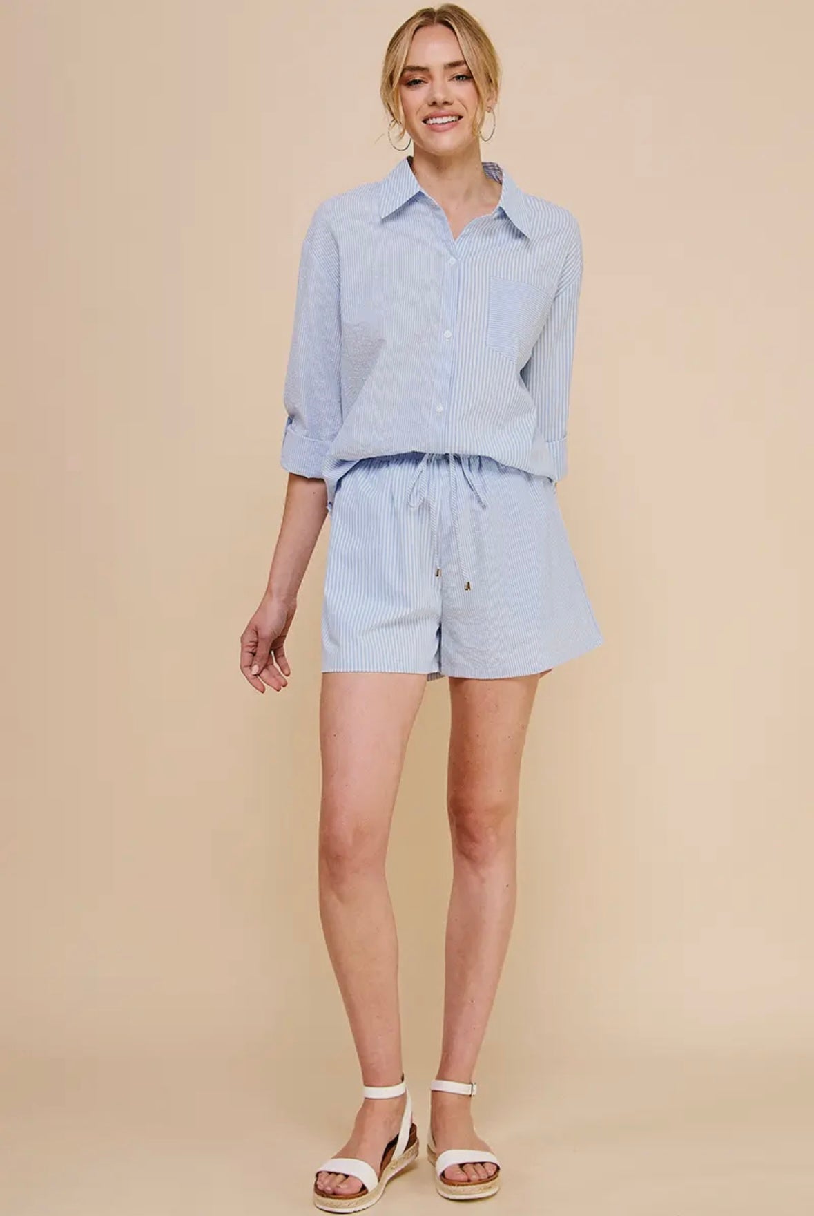 The Ruth Striped Button Down Shirt