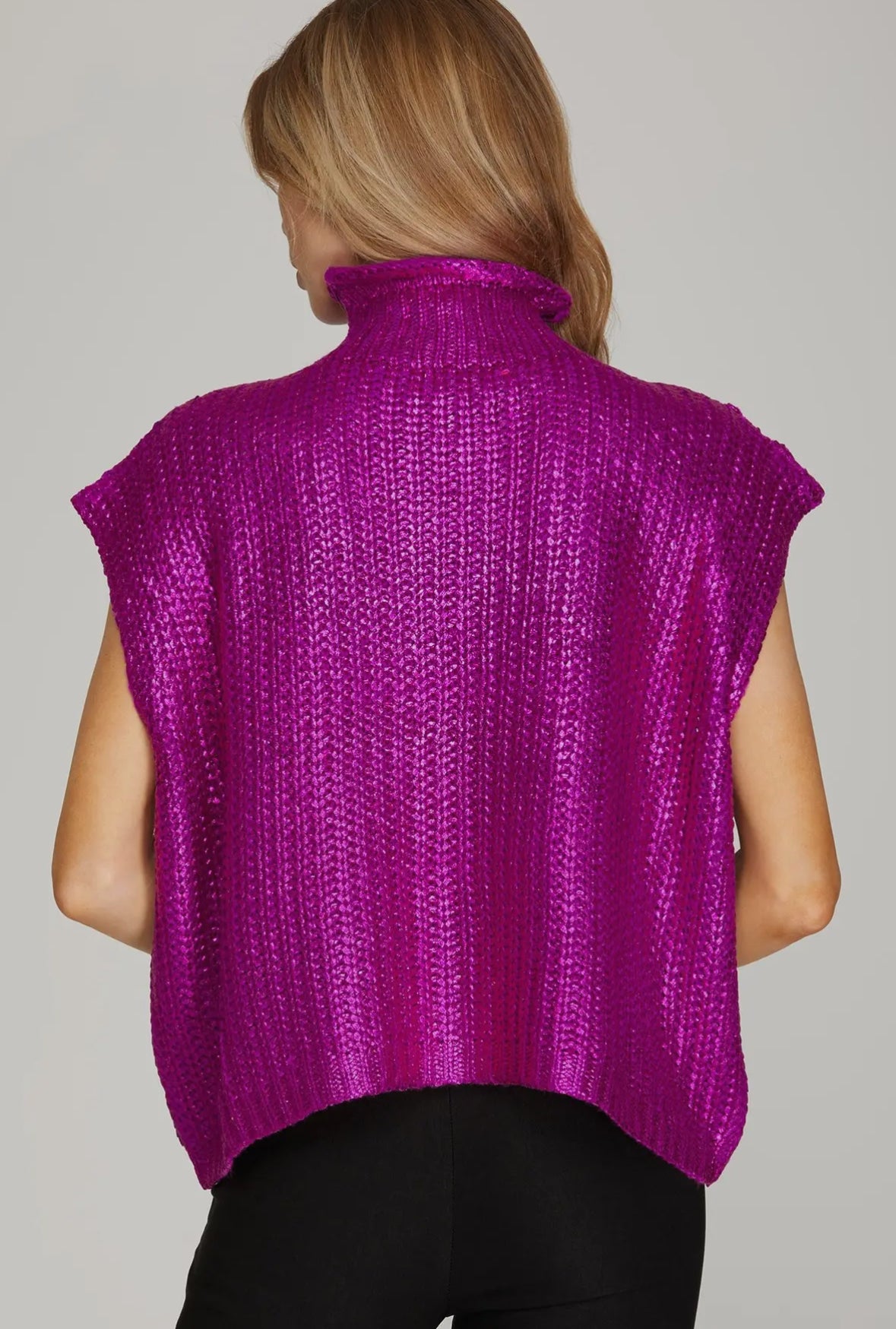 The Drew Metallic Sweater