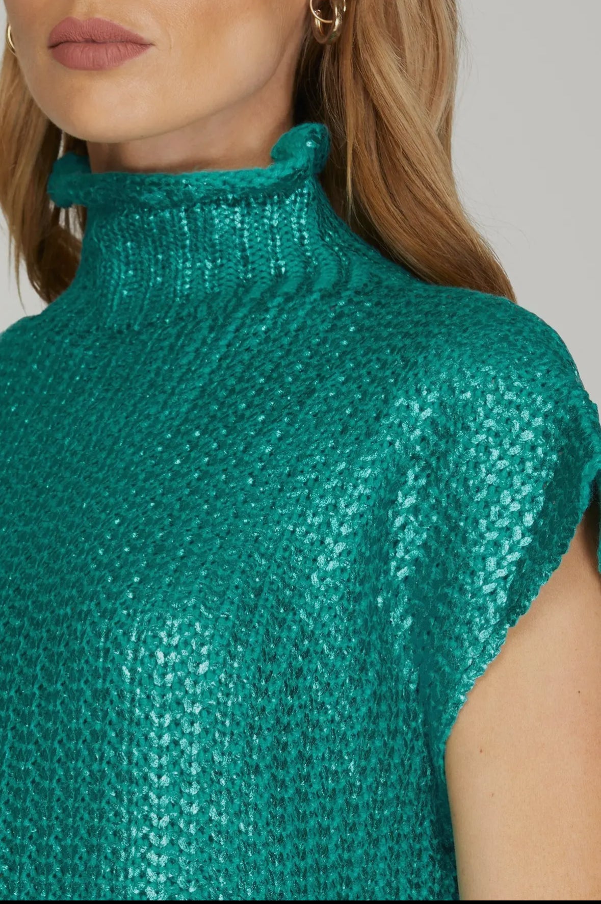 The Drew Metallic Sweater