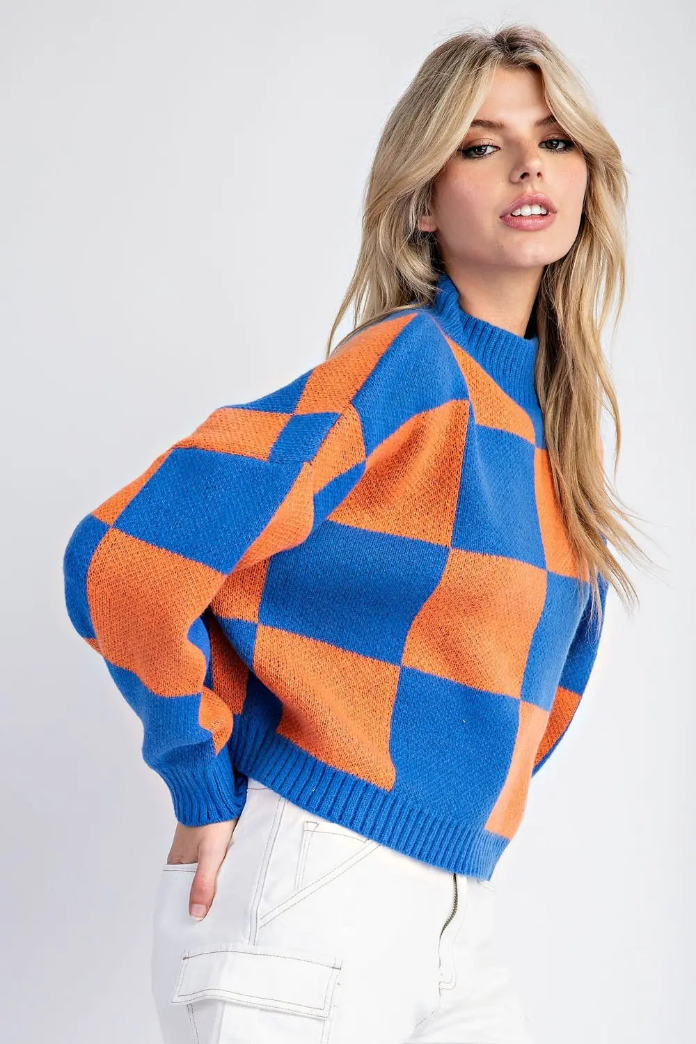 The Adira Checkerboard Sweater