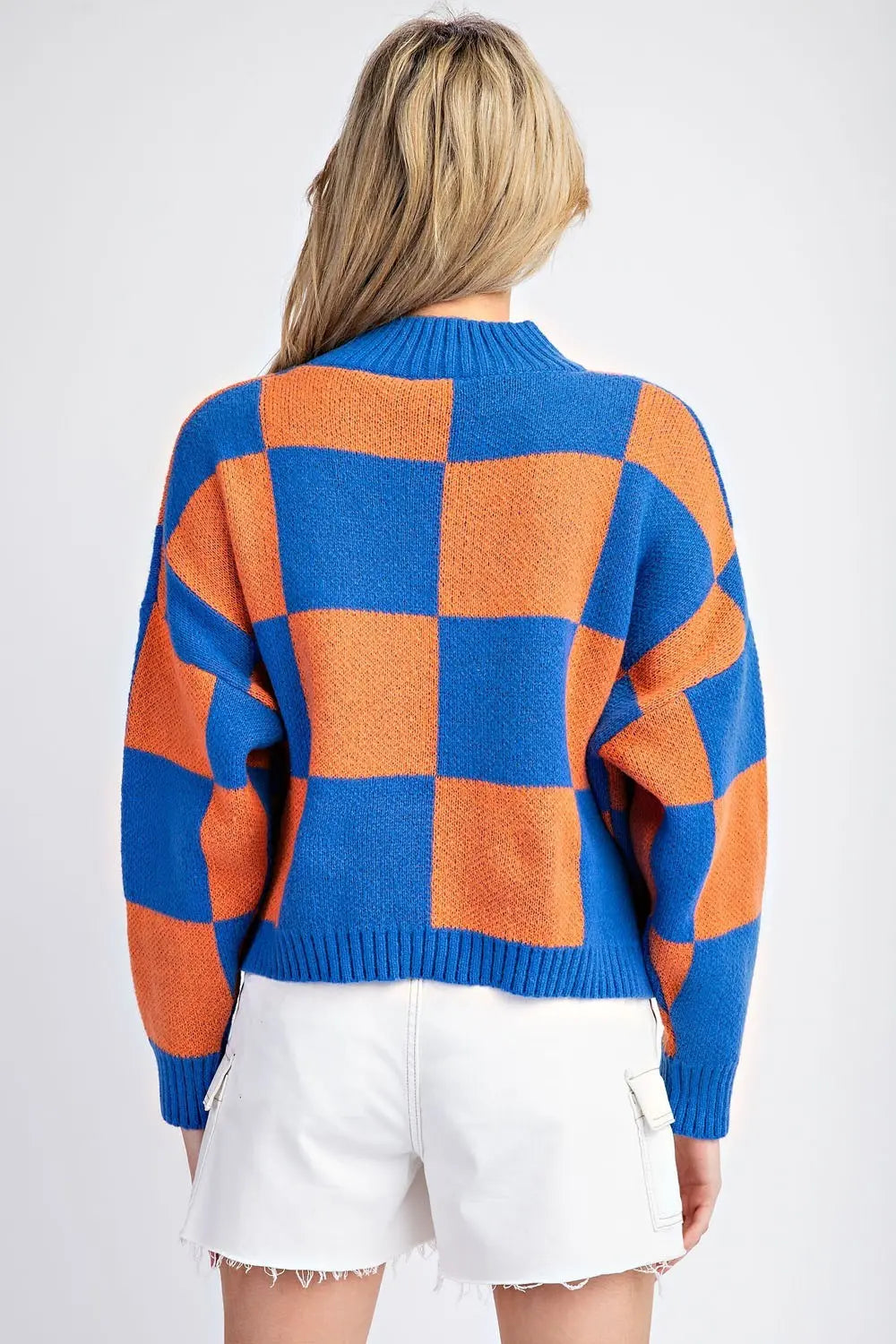The Adira Checkerboard Sweater