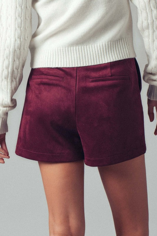 The Claudette Suede Short