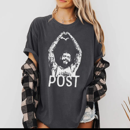 The Malone T Shirt- grey post Malone T shirt- Silent Sisters