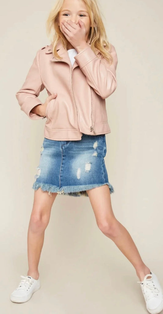 The Gracie Denim Skirt- Little Sister