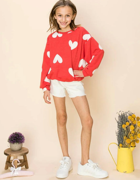 The Valerie Heart Top- Little Sister