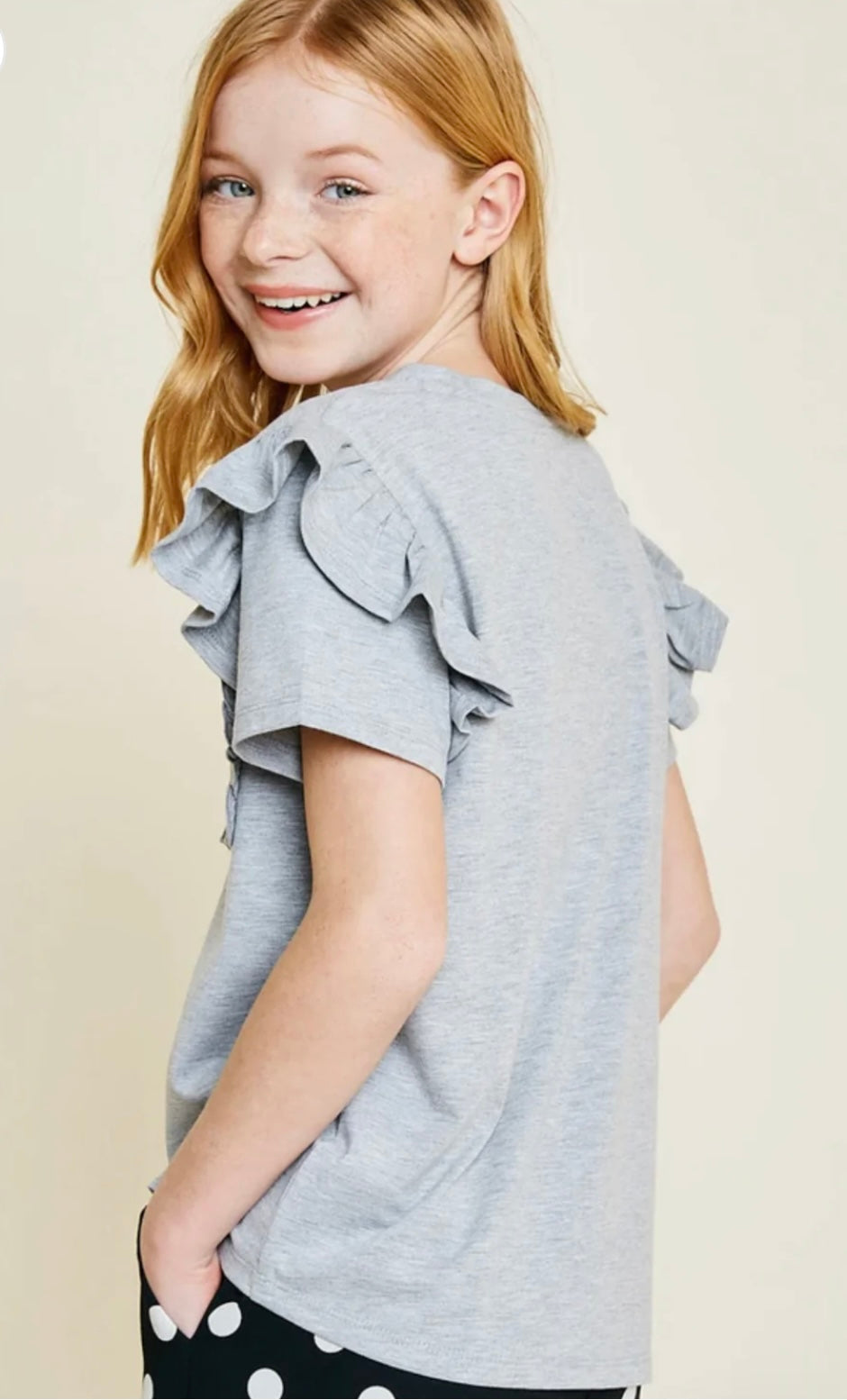 The Emily Ruffled Top- Little Sister