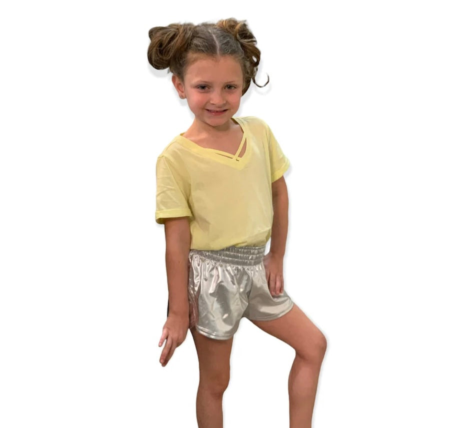 The Brittany Metallic Short- Little Sister