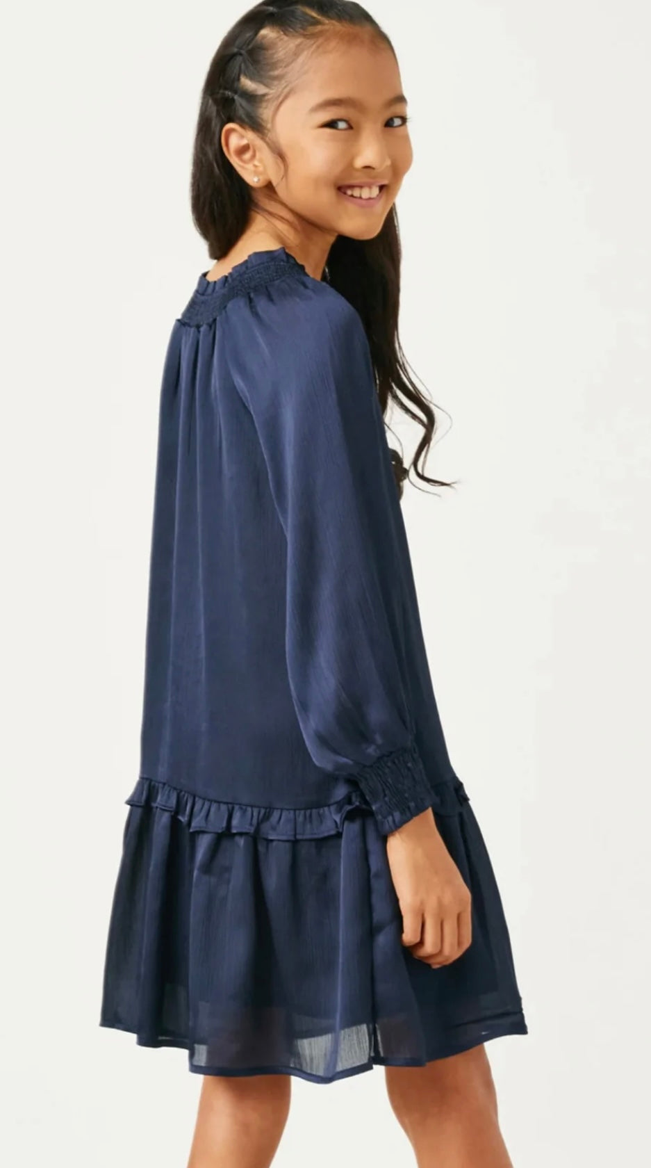 The Sutton Satin Dress- Little Sister